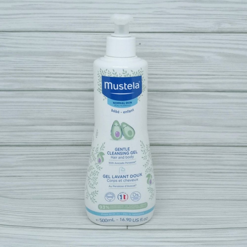 Mustela Gentle Baby Cleansing Gel Hair + Body Avocado 16.90 oz EXP 05/2025